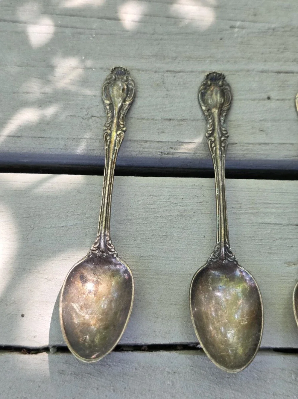 6 Antique Silver Spoons